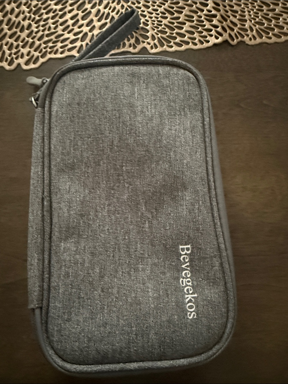 Gray Travel Organizer Pouch f